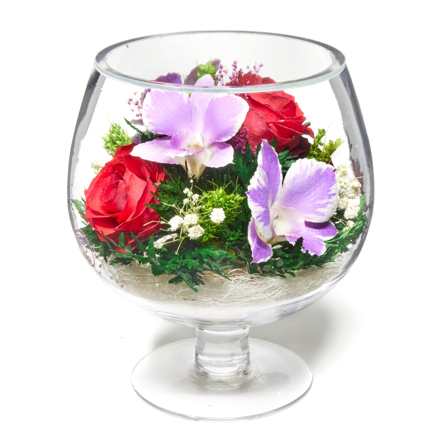 Radiant Kaleidoscope: A Burst of Vibrant Blooms in One Bouquet of Mixed Orchids and Roses