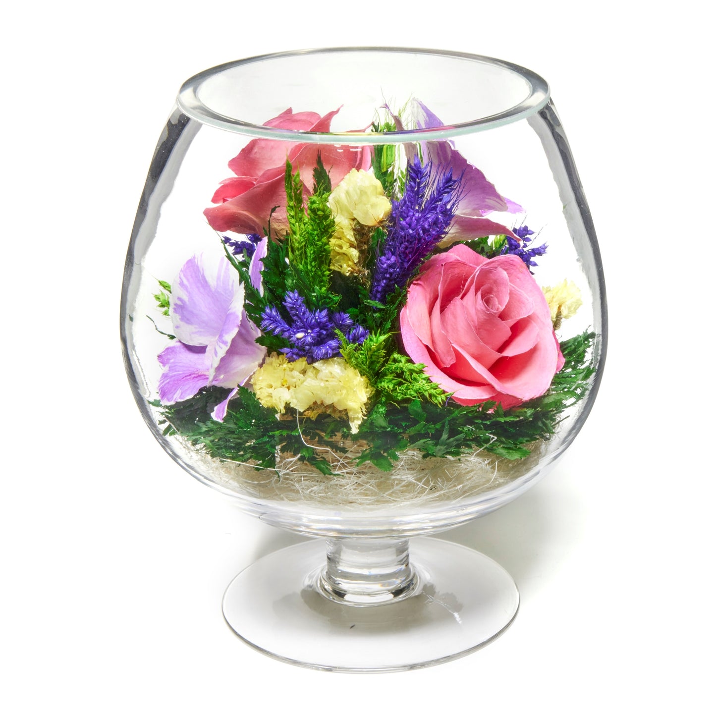 Radiant Kaleidoscope: A Burst of Vibrant Blooms in One Bouquet of Mixed Orchids and Roses
